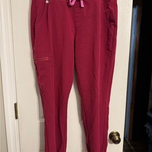 Figs Maroon Zamora Jogger Pants
